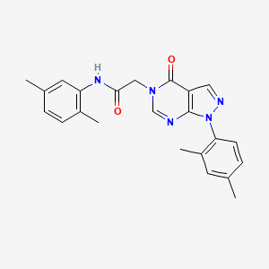 molecular formula C23H23N5O2 B2899710 N-(2,5-dimethylphenyl)-2-[1-(2,4-dimethylphenyl)-4-oxo-1H,4H,5H-pyrazolo[3,4-d]pyrimidin-5-yl]acetamide CAS No. 894998-92-6