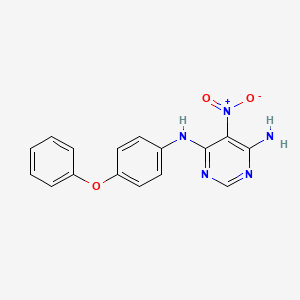 5-nitro-N4-(4-phenoxyphenyl)pyrimidine-4,6-diamine