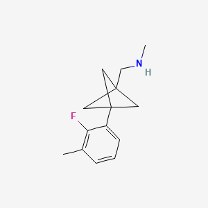 1-[3-(2-Fluoro-3-methylphenyl)-1-bicyclo[1.1.1]pentanyl]-N-methylmethanamine