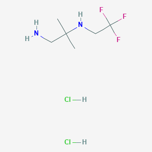 2-Methyl-2-N-(2,2,2-trifluoroethyl)propane-1,2-diamine;dihydrochloride
