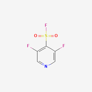 molecular formula C5H2F3NO2S B2899734 3,5-Difluoropyridine-4-sulfonyl fluoride CAS No. 2031259-04-6