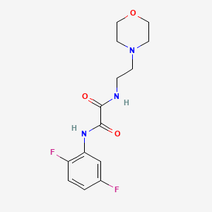 molecular formula C14H17F2N3O3 B2899741 N'-(2,5-difluorophenyl)-N-(2-morpholin-4-ylethyl)oxamide CAS No. 899956-45-7