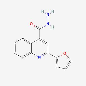 molecular formula C14H11N3O2 B2899744 2-(2-Furyl)quinoline-4-carbohydrazide CAS No. 345218-20-4
