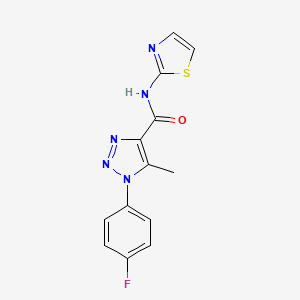 1-(4-fluorophenyl)-5-methyl-N-(1,3-thiazol-2-yl)-1H-1,2,3-triazole-4-carboxamide