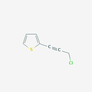 molecular formula C7H5ClS B2899759 2-(3-Chloroprop-1-yn-1-yl)thiophene CAS No. 944882-53-5