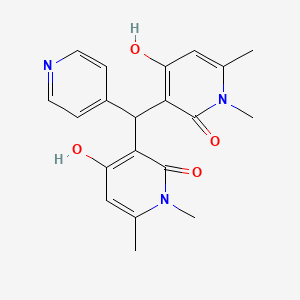 B2899773 3,3'-(pyridin-4-ylmethylene)bis(4-hydroxy-1,6-dimethylpyridin-2(1H)-one) CAS No. 883085-76-5