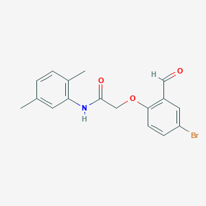 molecular formula C17H16BrNO3 B2899785 2-(4-bromo-2-formylphenoxy)-N-(2,5-dimethylphenyl)acetamide CAS No. 552841-81-3