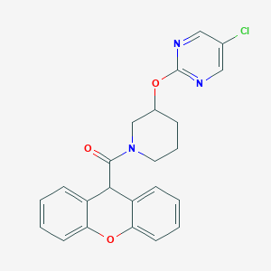 molecular formula C23H20ClN3O3 B2899792 (3-((5-chloropyrimidin-2-yl)oxy)piperidin-1-yl)(9H-xanthen-9-yl)methanone CAS No. 2034622-59-6