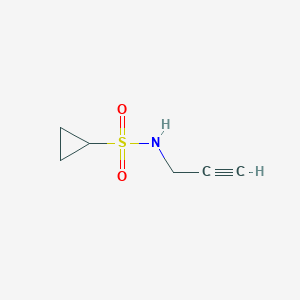 molecular formula C6H9NO2S B2899795 N-(prop-2-yn-1-yl)cyclopropanesulfonamide CAS No. 945980-57-4