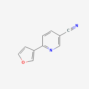 B2899796 6-(Furan-3-yl)nicotinonitrile CAS No. 1443643-97-7