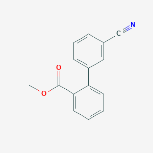 molecular formula C15H11NO2 B2899797 Methyl 2-(3-cyanophenyl)benzoate CAS No. 352616-88-7