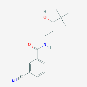 molecular formula C15H20N2O2 B2899801 3-cyano-N-(3-hydroxy-4,4-dimethylpentyl)benzamide CAS No. 1396881-33-6