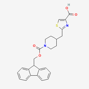2-[[1-(9H-Fluoren-9-ylmethoxycarbonyl)piperidin-4-yl]methyl]-1,3-thiazole-4-carboxylic acid