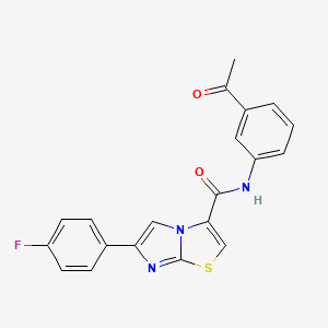 N-(3-acetylphenyl)-6-(4-fluorophenyl)imidazo[2,1-b]thiazole-3-carboxamide