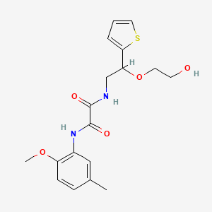N1-(2-(2-hydroxyethoxy)-2-(thiophen-2-yl)ethyl)-N2-(2-methoxy-5-methylphenyl)oxalamide