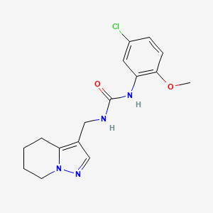 molecular formula C16H19ClN4O2 B2899824 1-(5-Chloro-2-methoxyphenyl)-3-((4,5,6,7-tetrahydropyrazolo[1,5-a]pyridin-3-yl)methyl)urea CAS No. 2034337-69-2