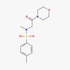 molecular formula C14H20N2O4S B2899861 N,4-dimethyl-N-[2-(morpholin-4-yl)-2-oxoethyl]benzenesulfonamide CAS No. 522662-03-9