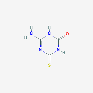 molecular formula C3H4N4OS B2899886 4-amino-6-mercapto-1,3,5-triazin-2(5H)-one CAS No. 21119-81-3