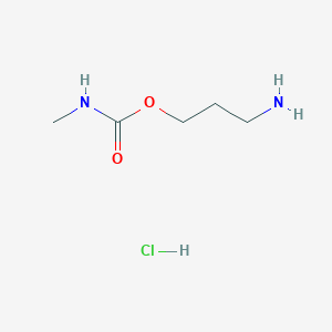 molecular formula C5H13ClN2O2 B2899919 3-aminopropylN-methylcarbamatehydrochloride CAS No. 2287315-14-2