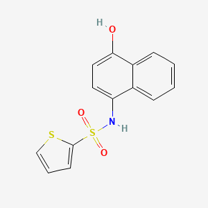 molecular formula C14H11NO3S2 B2899949 N-(4-hydroxynaphthalen-1-yl)thiophene-2-sulfonamide CAS No. 518053-42-4