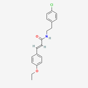 molecular formula C19H20ClNO2 B2899970 N-(4-chlorophenethyl)-3-(4-ethoxyphenyl)acrylamide CAS No. 329778-34-9