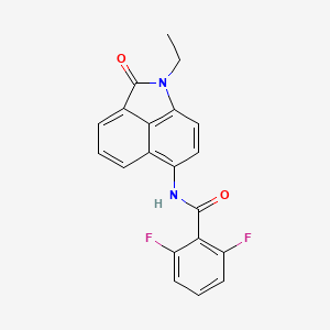 molecular formula C20H14F2N2O2 B2899986 N-(1-ethyl-2-oxo-1,2-dihydrobenzo[cd]indol-6-yl)-2,6-difluorobenzamide CAS No. 313395-45-8