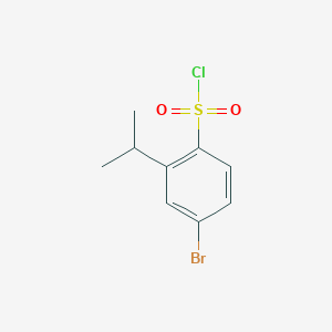 molecular formula C9H10BrClO2S B2900041 4-Bromo-2-(propan-2-yl)benzene-1-sulfonyl chloride CAS No. 1548128-18-2