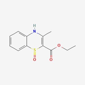 molecular formula C12H13NO3S B2900061 Ethyl 3-methyl-1-oxo-1,4-dihydro-1lambda~4~,4-benzothiazine-2-carboxylate CAS No. 339108-38-2