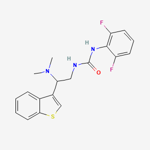 molecular formula C19H19F2N3OS B2900092 1-(2-(Benzo[b]thiophen-3-yl)-2-(dimethylamino)ethyl)-3-(2,6-difluorophenyl)urea CAS No. 2034612-14-9