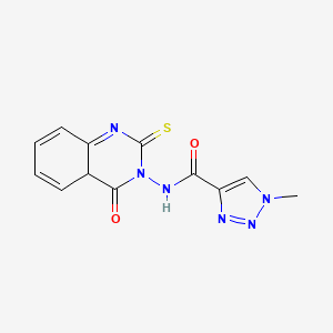 1-methyl-N-(4-oxo-2-sulfanylidene-1,2,3,4-tetrahydroquinazolin-3-yl)-1H-1,2,3-triazole-4-carboxamide
