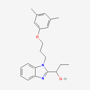 1-{1-[3-(3,5-dimethylphenoxy)propyl]-1H-benzimidazol-2-yl}propan-1-ol