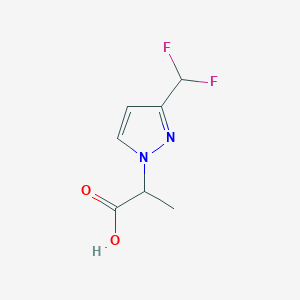 B2900219 2-[3-(difluoromethyl)-1H-pyrazol-1-yl]propanoic acid CAS No. 1823791-94-1
