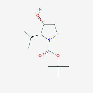 Tert-butyl (2R,3R)-3-hydroxy-2-propan-2-ylpyrrolidine-1-carboxylate