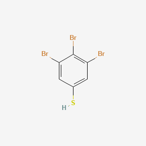 molecular formula C6H3Br3S B2900222 3,4,5-Tribromobenzene-1-thiol CAS No. 443683-20-3