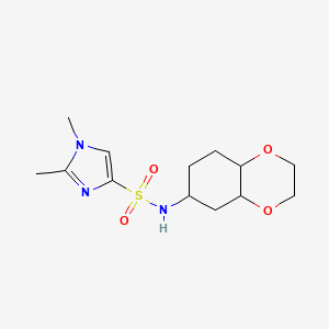 1,2-dimethyl-N-(octahydrobenzo[b][1,4]dioxin-6-yl)-1H-imidazole-4-sulfonamide