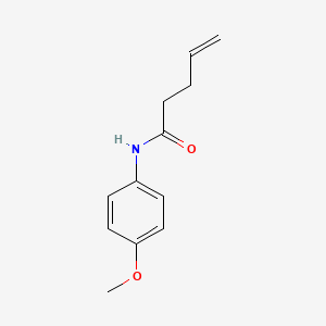 molecular formula C12H15NO2 B2900272 N-(4-methoxyphenyl)pent-4-enamide CAS No. 632326-58-0