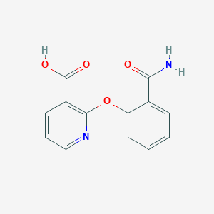 molecular formula C13H10N2O4 B2900275 2-(2-Carbamoylphenoxy)pyridine-3-carboxylic acid CAS No. 1016691-86-3