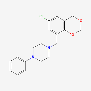 1-[(6-chloro-4H-1,3-benzodioxin-8-yl)methyl]-4-phenylpiperazine
