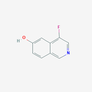 molecular formula C9H6FNO B2900292 4-Fluoroisoquinolin-6-ol CAS No. 2418731-49-2