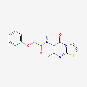 B2900310 N-(7-methyl-5-oxo-5H-thiazolo[3,2-a]pyrimidin-6-yl)-2-phenoxyacetamide CAS No. 946305-23-3