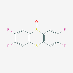 molecular formula C12H4F4OS2 B2900315 2,3,7,8-Tetrafluorothianthrene 5-oxide CAS No. 2320491-72-1