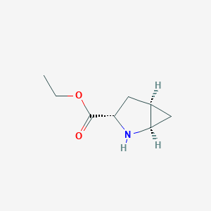 molecular formula C8H13NO2 B2900321 Ethyl (1R,3S,5R)-2-azabicyclo[3.1.0]hexane-3-carboxylate CAS No. 1809161-87-2