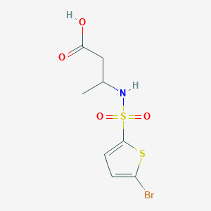 B2900357 3-[(5-Bromothiophen-2-yl)sulfonylamino]butanoic acid CAS No. 1098372-09-8