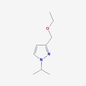 molecular formula C9H16N2O B2900361 3-(ethoxymethyl)-1-isopropyl-1H-pyrazole CAS No. 1856099-16-5