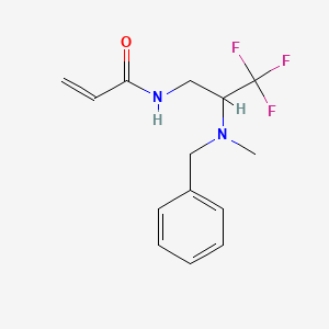 N-{2-[benzyl(methyl)amino]-3,3,3-trifluoropropyl}prop-2-enamide