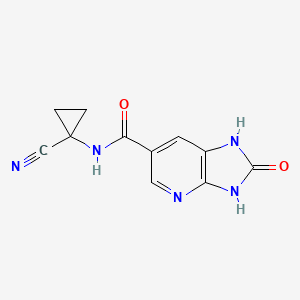 N-(1-Cyanocyclopropyl)-2-oxo-1,3-dihydroimidazo[4,5-b]pyridine-6-carboxamide