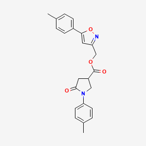 (5-(p-Tolyl)isoxazol-3-yl)methyl 5-oxo-1-(p-tolyl)pyrrolidine-3-carboxylate