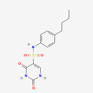 N-(4-butylphenyl)-2-hydroxy-6-oxo-1,6-dihydropyrimidine-5-sulfonamide