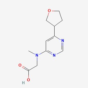 2-{Methyl[6-(oxolan-3-yl)pyrimidin-4-yl]amino}acetic acid