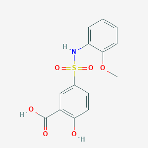 2-Hydroxy-5-[(2-methoxyphenyl)sulfamoyl]benzoic acid